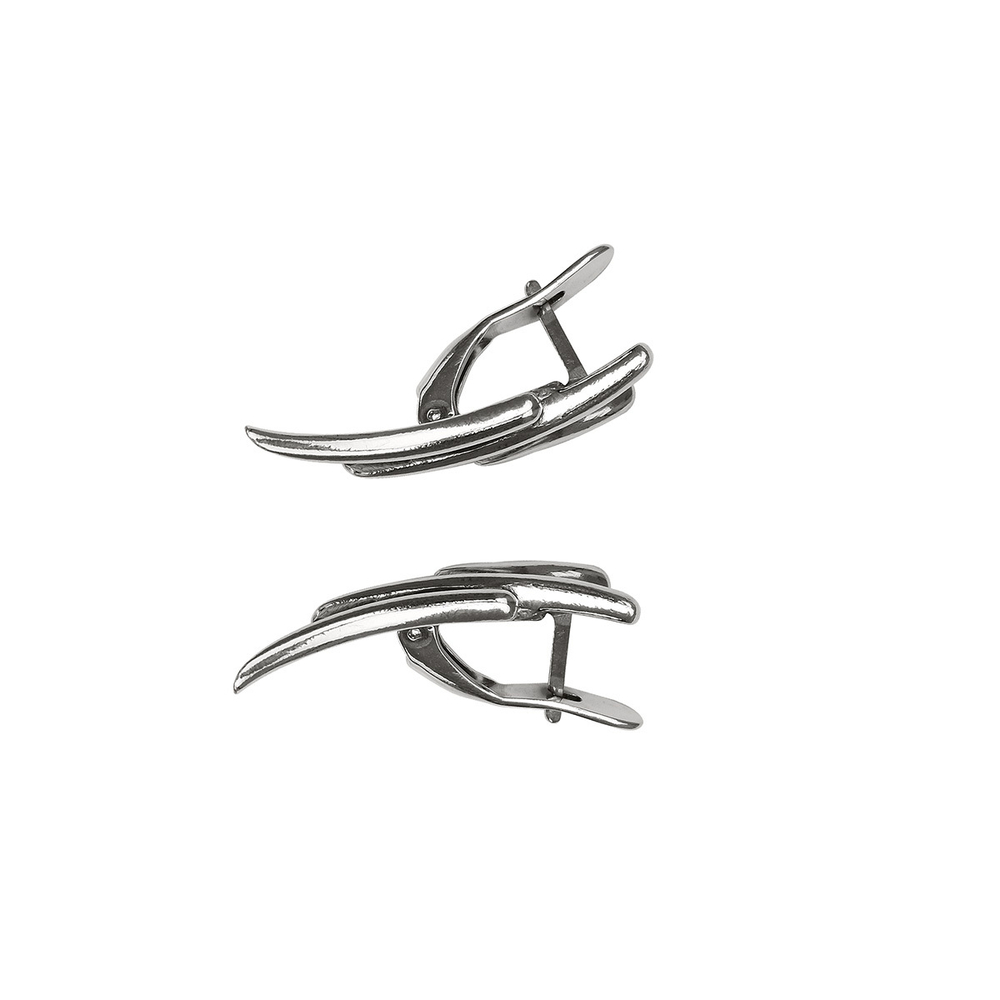 "Анемина" серьги в cеребряном покрытии из коллекции "Простейшие" от Jenavi с английским замком