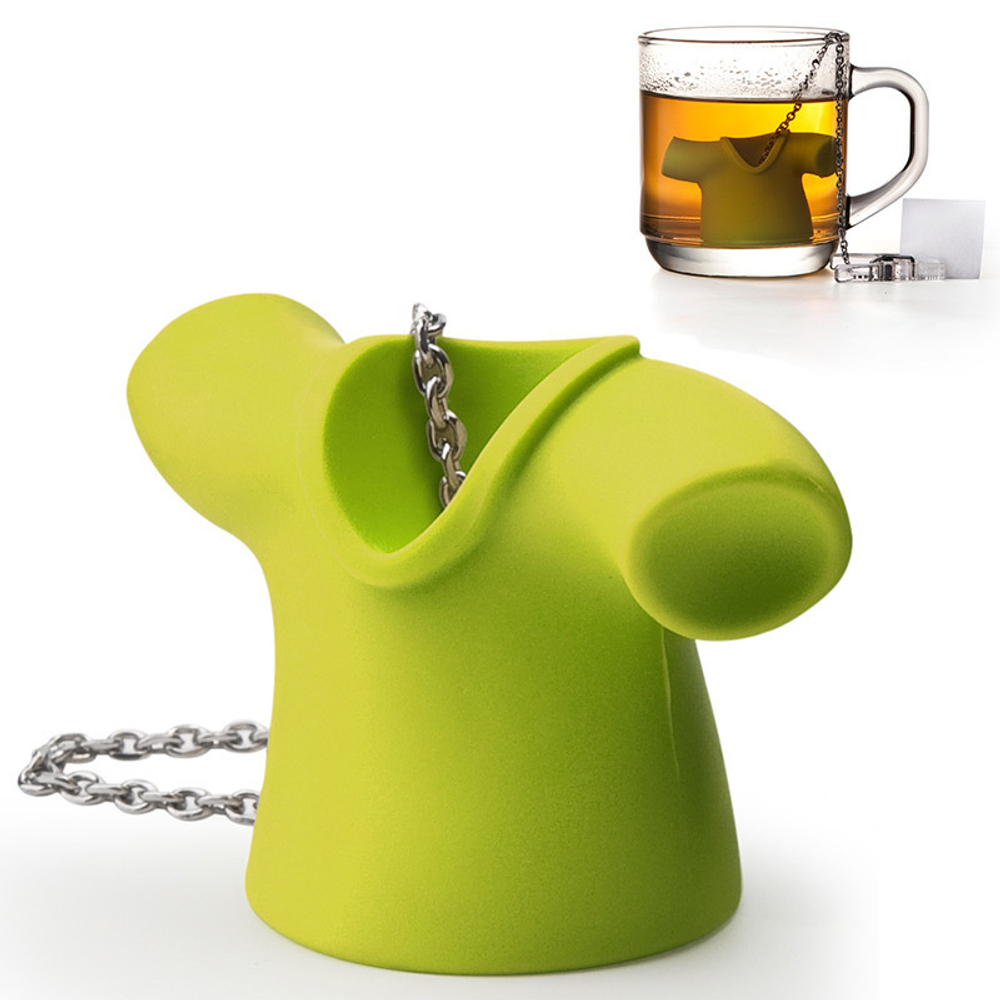 Заварочная ёмкость для чая tea shirt зеленая