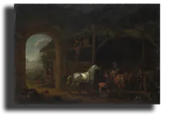 Репродукция " Абрахам ван Калр - Интерьер Стабильный"