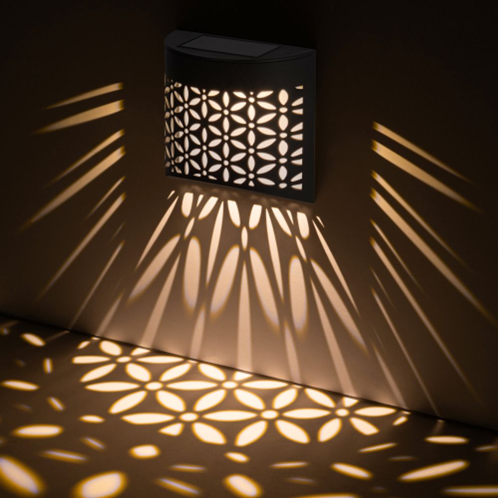 Светильник уличный ЭРА ERAFS024-01 на солнечной батарее настенный Лепестки | Садовые фасадные светильники