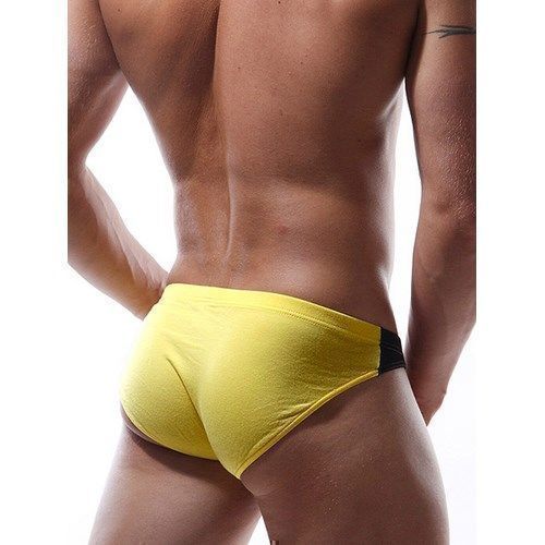 Мужские трусы брифы желтые с черными вставками Doreanse 1099