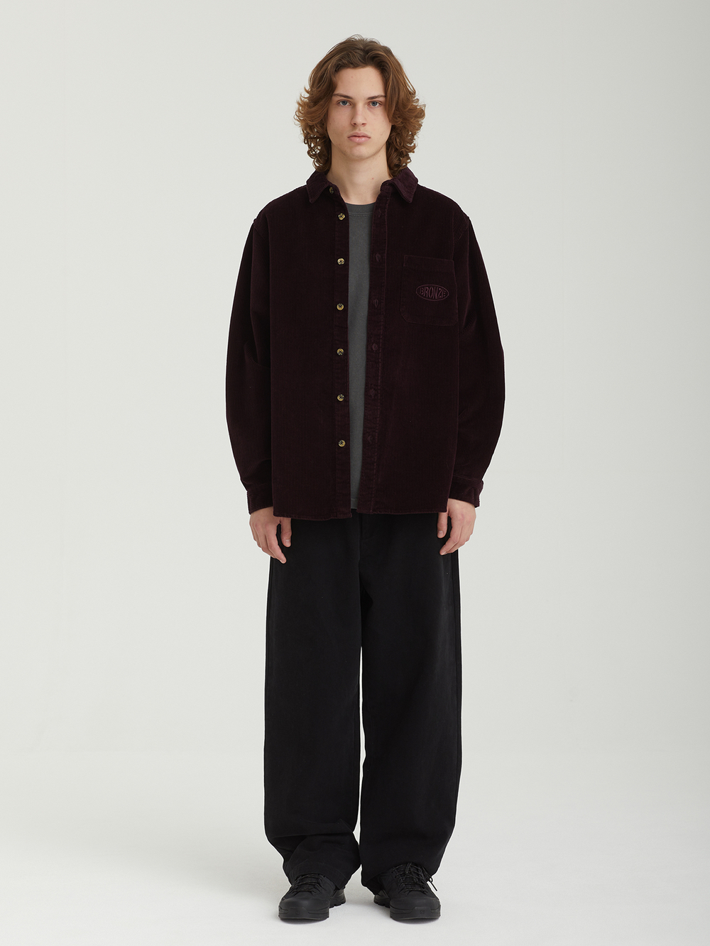 Мужская Рубашка Corduroy Button Up