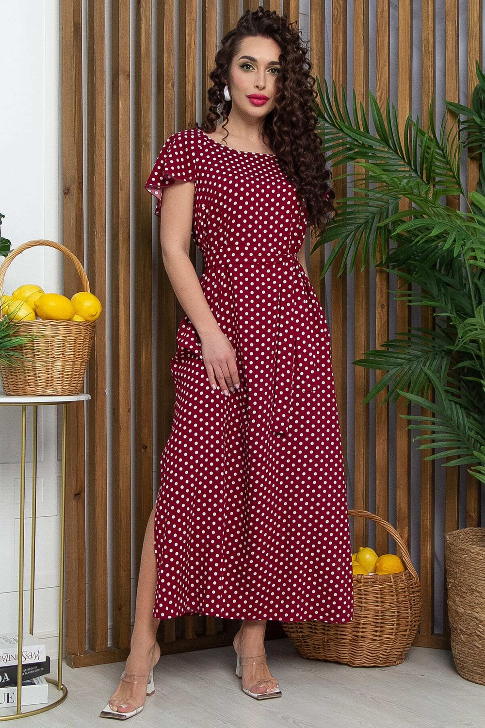 Платье Вечер свиданий (бордовое) П13276-16М LT Collection