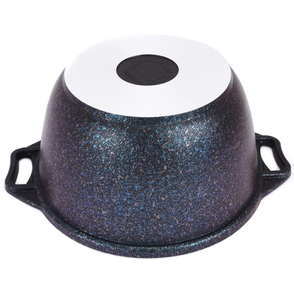 Кастрюля алюминий, антиприг, 2 л, с крыш, Kukmara, Granit Ultra, кгг22а, син