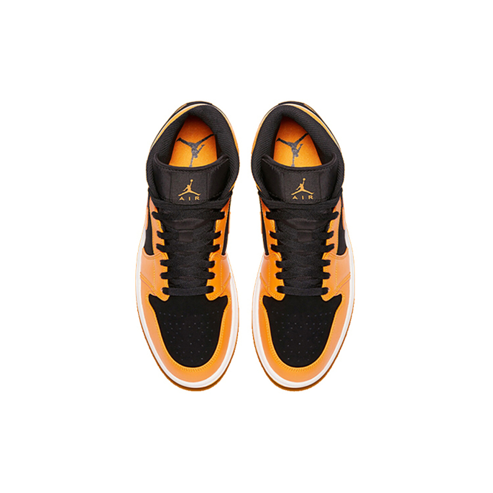 Кроссовки Air Jordan 1 Retro Mid GS Orange Black