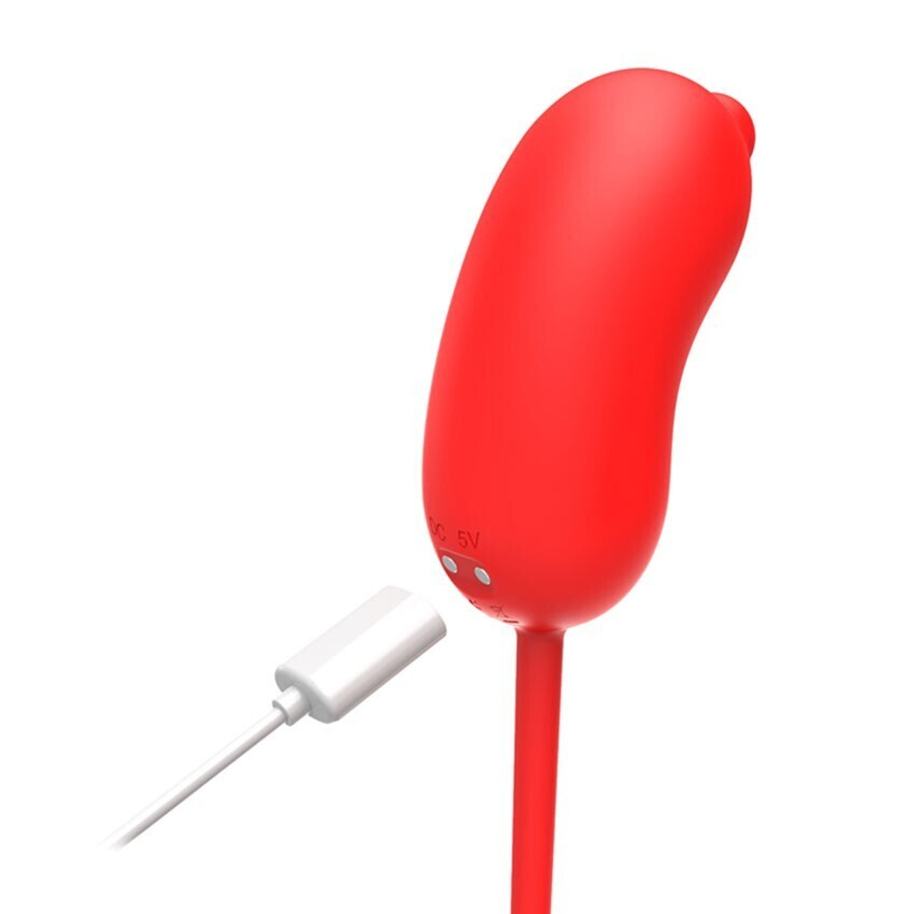 Красное виброяйцо с пультом ДУ (Цвет: красный)