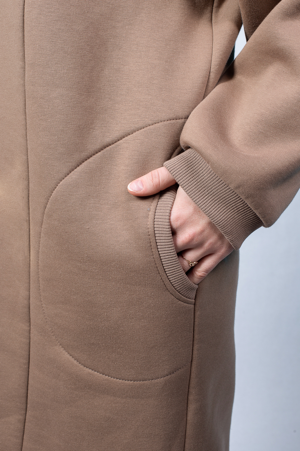 Трикотажное платье 3023ЛЕ, какао #62К053023ЛЕ