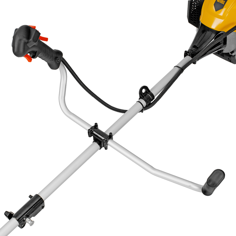 Триммер бензиновый DGT 430S, 43 см3, 2.5 л. с, разъемная штанга, состоит из 2 частей Denzel