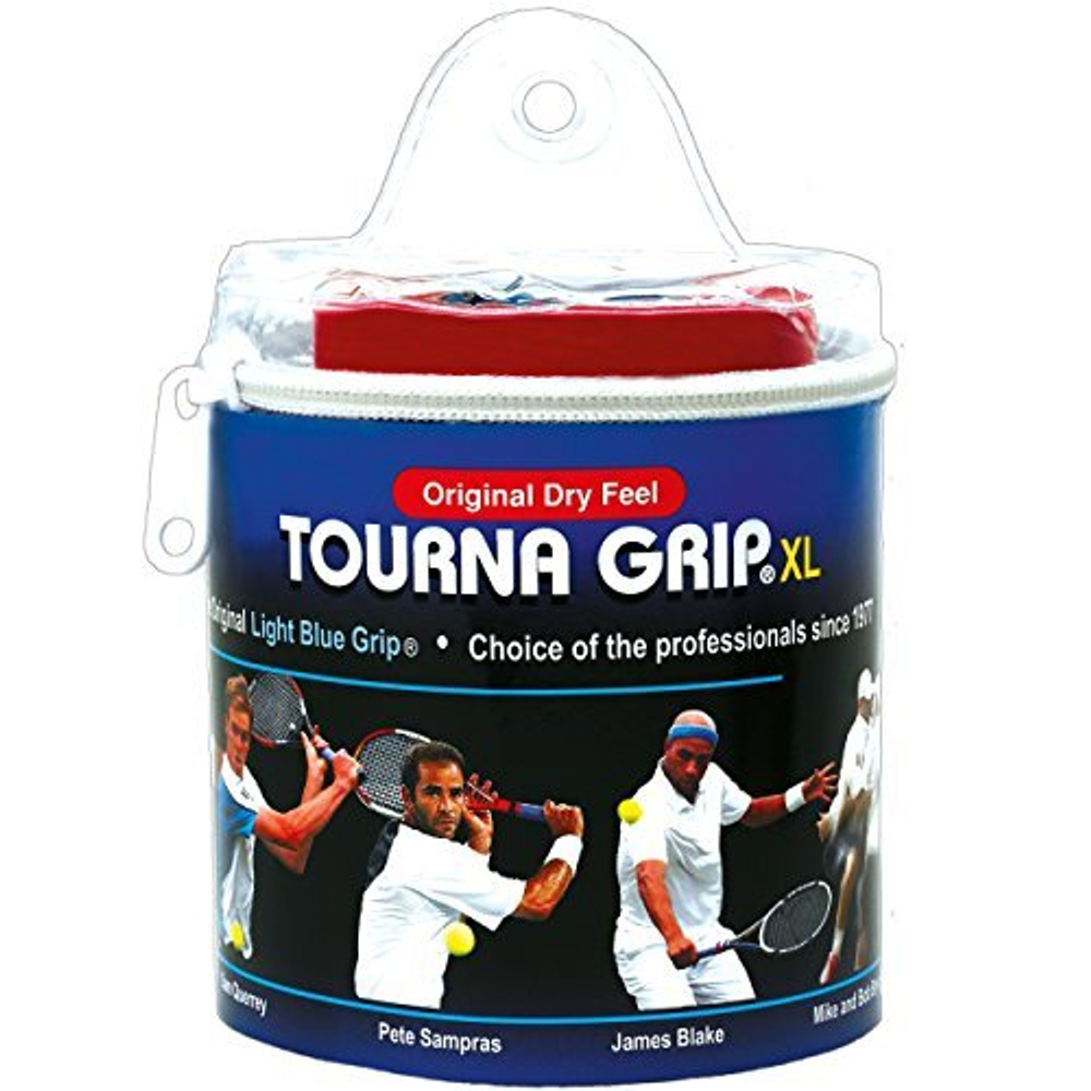 Теннисные намотки Tourna Grip XL Dry Feel Tour Pack 30P - синие
