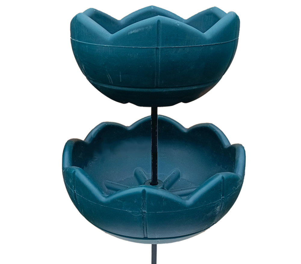 Садовый цветник Елочка-2 с вазонами 500+600, цвет зеленый, высота 1050