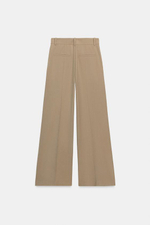 Брюки с широкими брючинами в стиле минимализм от ZW COLLECTION - ZARA