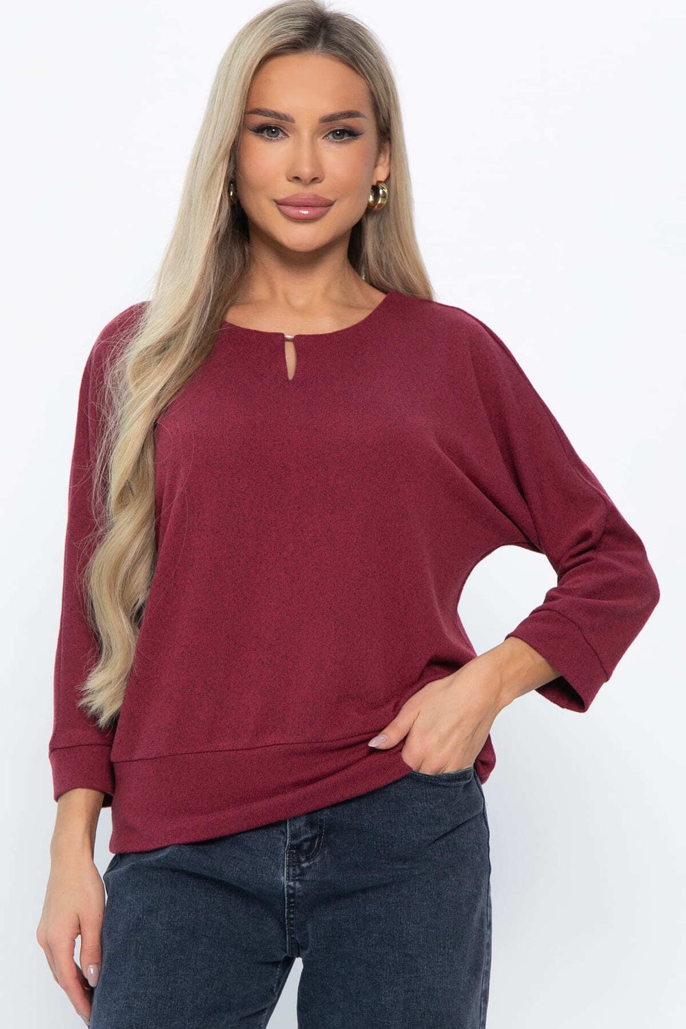 Джемпер трикотажный Претти (бордовый) Б14845-50М LT Collection