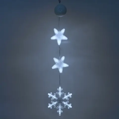 Фигура светодиодная «Снежинка» 16.5*17.5 см (батарейки 3 ААА), 1 реж, Белый