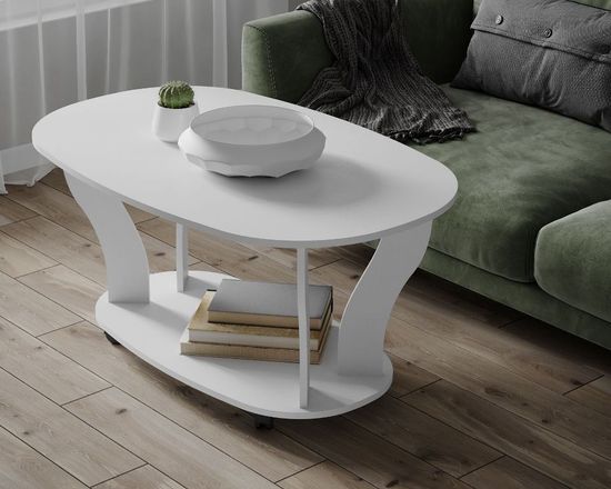 Стол журнальный КОНСУЛ-3 белый