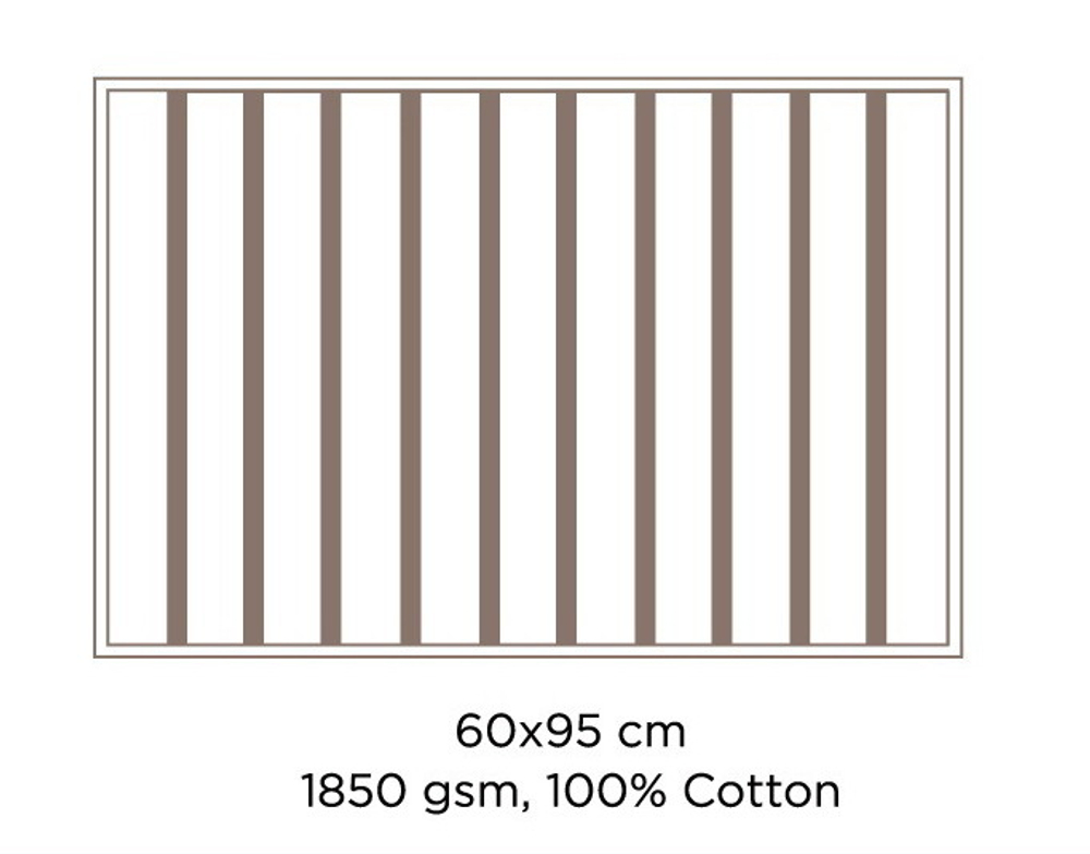 Коврик для ванной 60x95 Hamam Pera красный