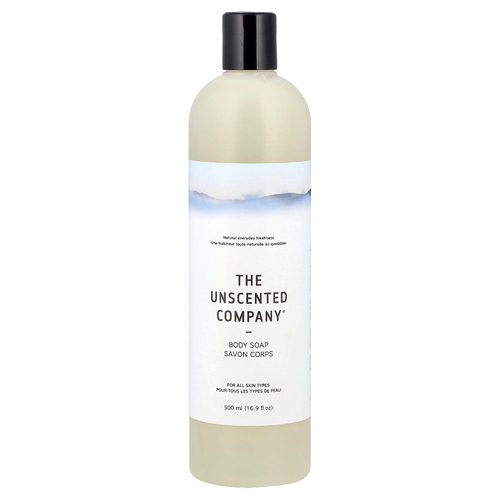 The Unscented Company, Мыло для тела, для всех типов кожи, без отдушек, 500 мл (16,9 жидк. Унции)