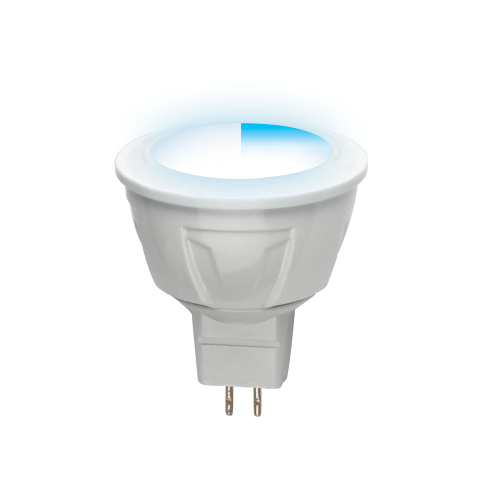 LED-JCDR-5W/NW/GU5.3/FR/DIM PLP01WH Лампа светодиодная диммируемая. Серия Palazzo. Белый свет. Картон. ТМ Uniel.