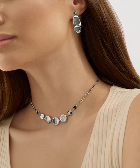 Колье Ритм из серебра 925