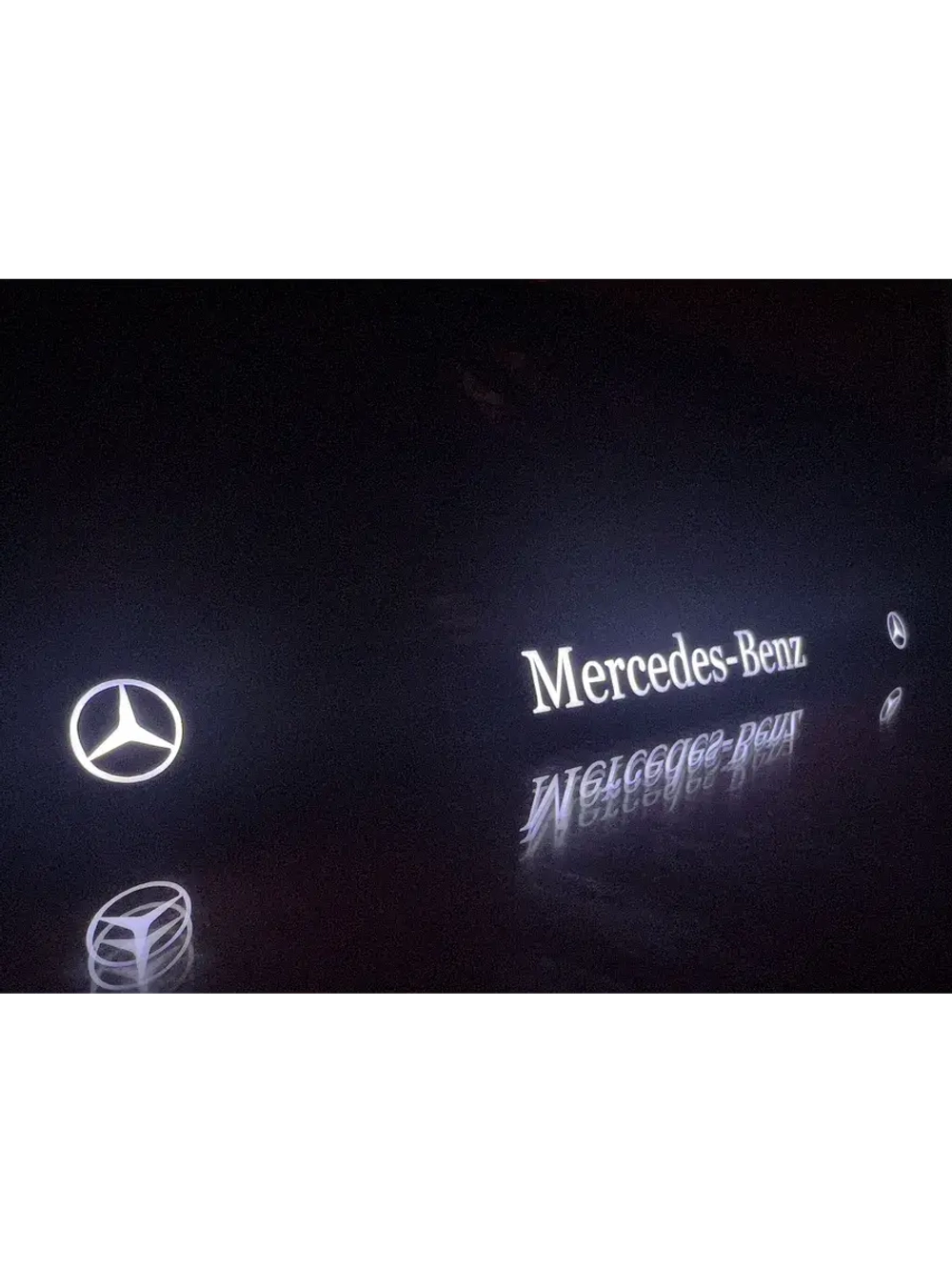 Рамка для номера с подсветкой. Mercedes.