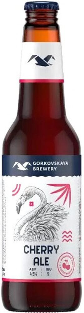 Пиво Горьковская Пивоварня Вишневый Эль / Gorkovskaya Brewery Cherry Ale 0.44л - 20шт