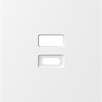 Накладка для розеток USB, матовый белый, серия A07