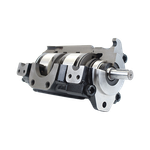 T6CCB17B141R00C100 - Пластинчатый нерегулируемый двухпоточный насос серии T6CC с рабочим объемом 58+46 см3