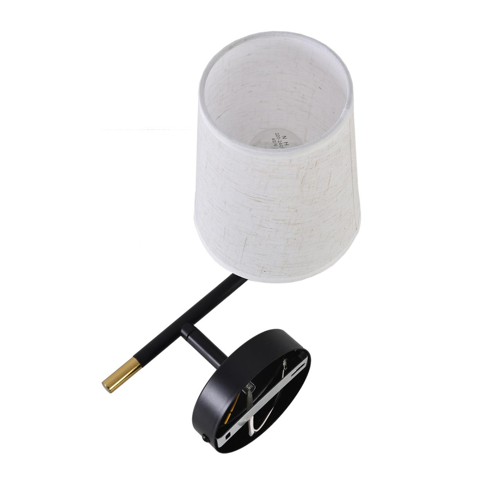 8359/1W CLASSI LN26 522 медь/черный/белый, металл/текстиль Бра E27 60W 240V CLAUDI