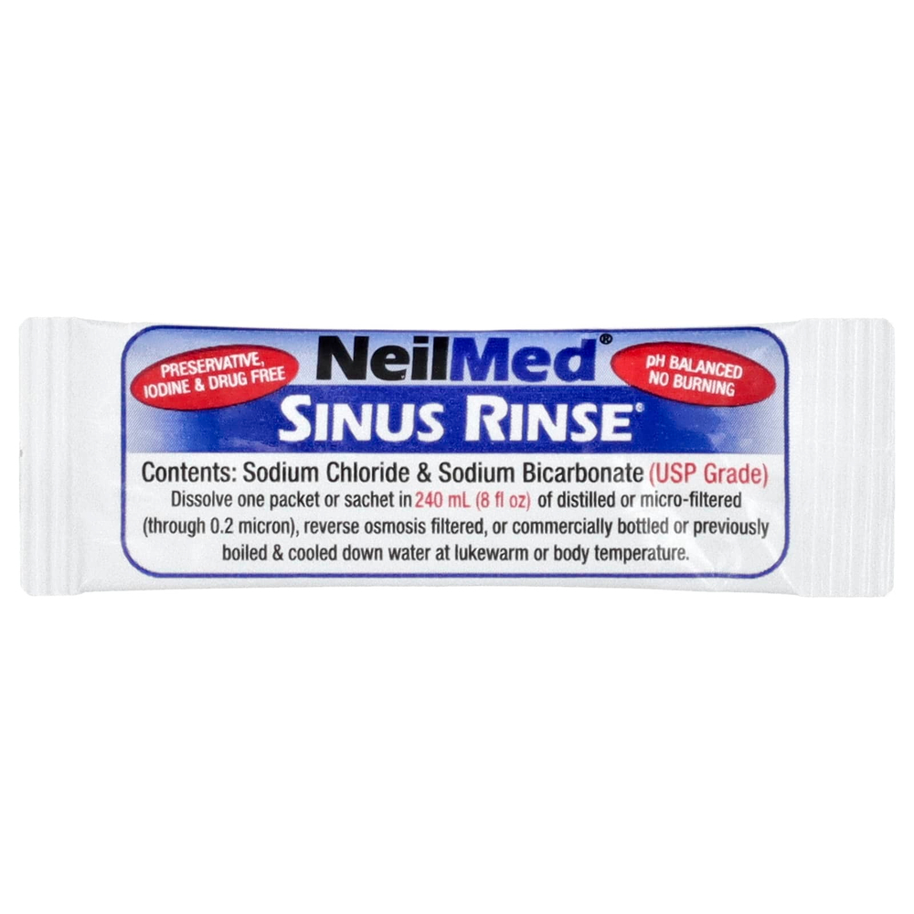 NeilMed, Sinus Rinse, натуральное средство для промывания носа, 100 пакетиков