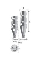 Слепочный трансфер для закрытой ложки c шестигранником