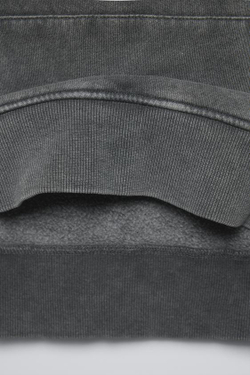 ZARA ХУДИ С НАДПИСЬЮ, АНТРАЦИТОВО-СЕРЫ