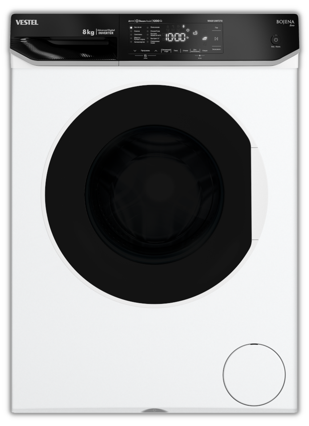 Стиральная машина с паром VESTEL Bojena WMG 8120 WT2 TSI
