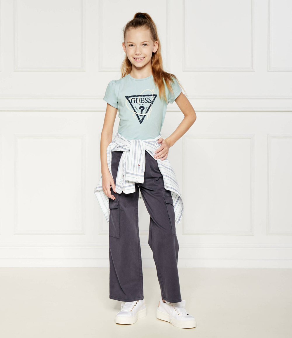 Футболка Guess - голубой(K4RI06 K6YW4)