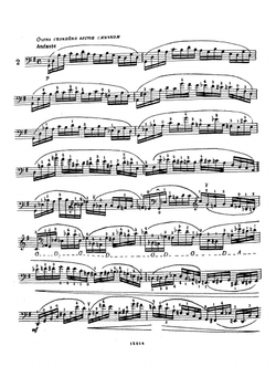 40 этюдов: Тетрадь 1-2. №№ 1-20:  для виолончели: Ор. 73 | Поппер Давид