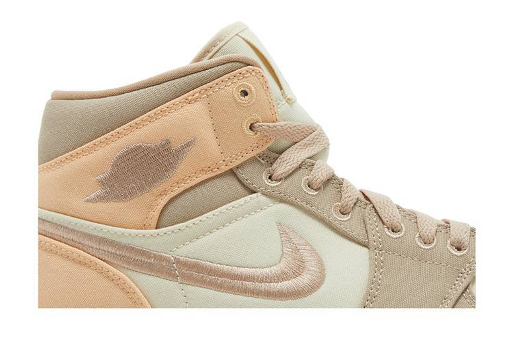 Кроссовки Jordan Air Jordan 1 Se "Canvas Khaki" (Женская размерная сетка)