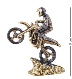 Народные промыслы AM-3925 Фигурка «Мотоциклист Эндуро» (латунь)