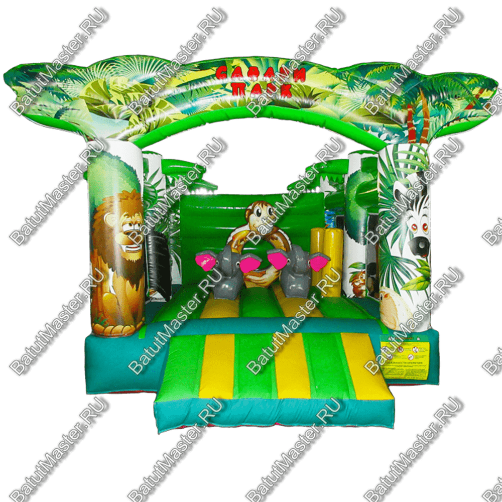 Коммерческий надувной батут "Национальный парк" 5*5*3 м