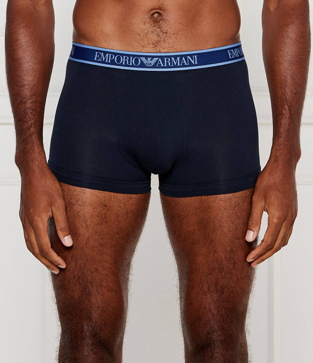 Трусики-боксеры 3шт. Emporio Armani - темно-синий(112130 4F717)