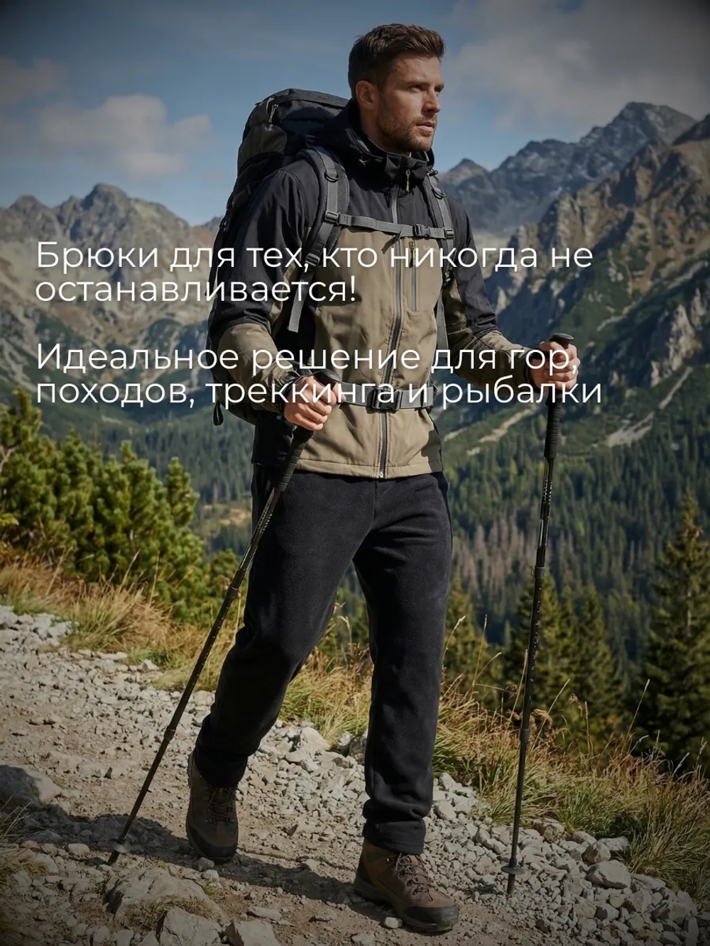 Брюки флисовые мужские