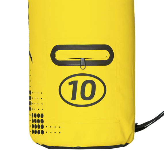 Гермомешок 10 литров желтый с лямкой  и карманом Marlin Dry Tube 10 L