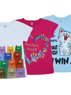 Футболка для школы.девочка.набор 3 шт