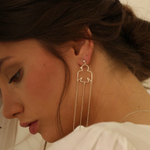 Моносерьга ПТИЦА позолота