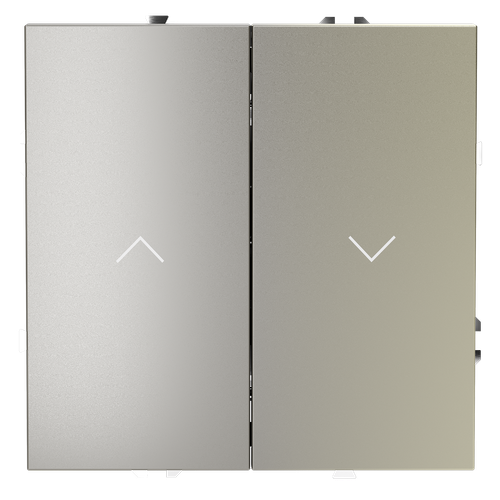 Выключатель встраиваемый VOLTUM S70 для жалюзи 10А, (шелк)