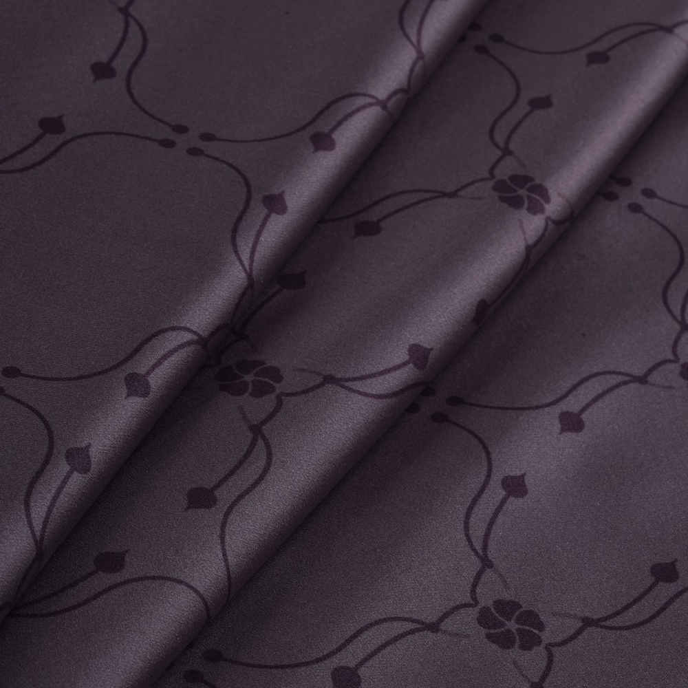 Наволочка 50x70 Mollen Узор графитно-серая хлопковая