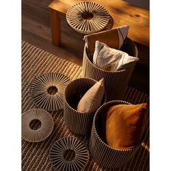 Корзина плетеная Dholak Grey из коллекции Ethnic, размер M