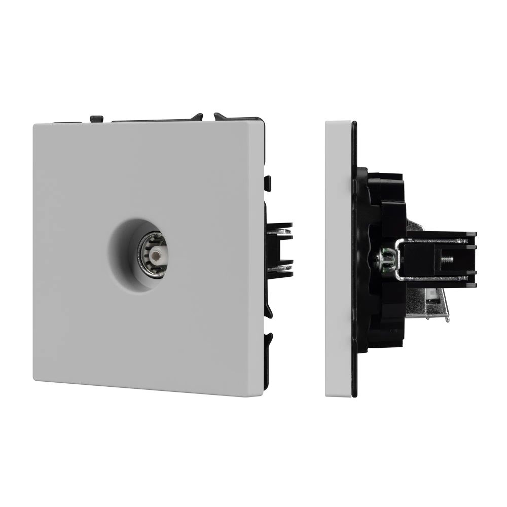 Механизм телевизионной розетки SCT-NOBE-MTV1-SFPL-IS (Arlight, Никель) 061896