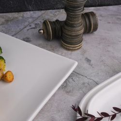 Тарелка 27*27 см h3 см квадратная белая фарфор NEW P.L. Proff Cuisine [3]