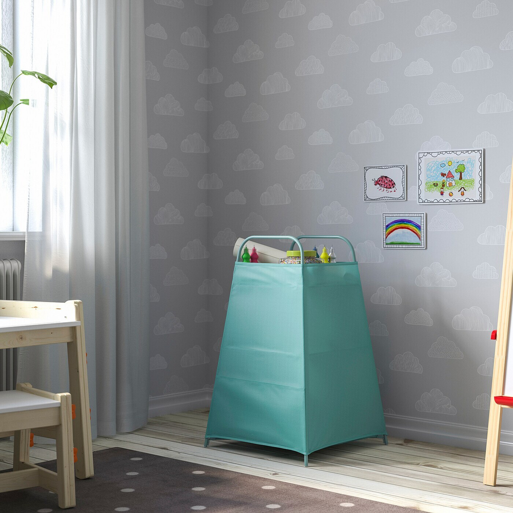 IKEA TIGERFINK  (ИКЕА ТИГЕРФИНК)  -  Полки с разделителями, бирюзовый