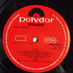 Винтажная виниловая пластинка LP Slade Slayed (UK 1972)