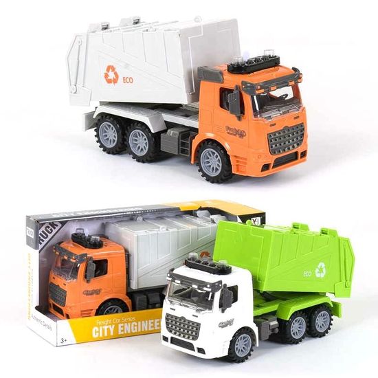 Машинка инерционная Truck Мусоровоз Самосвал со светом и звуком