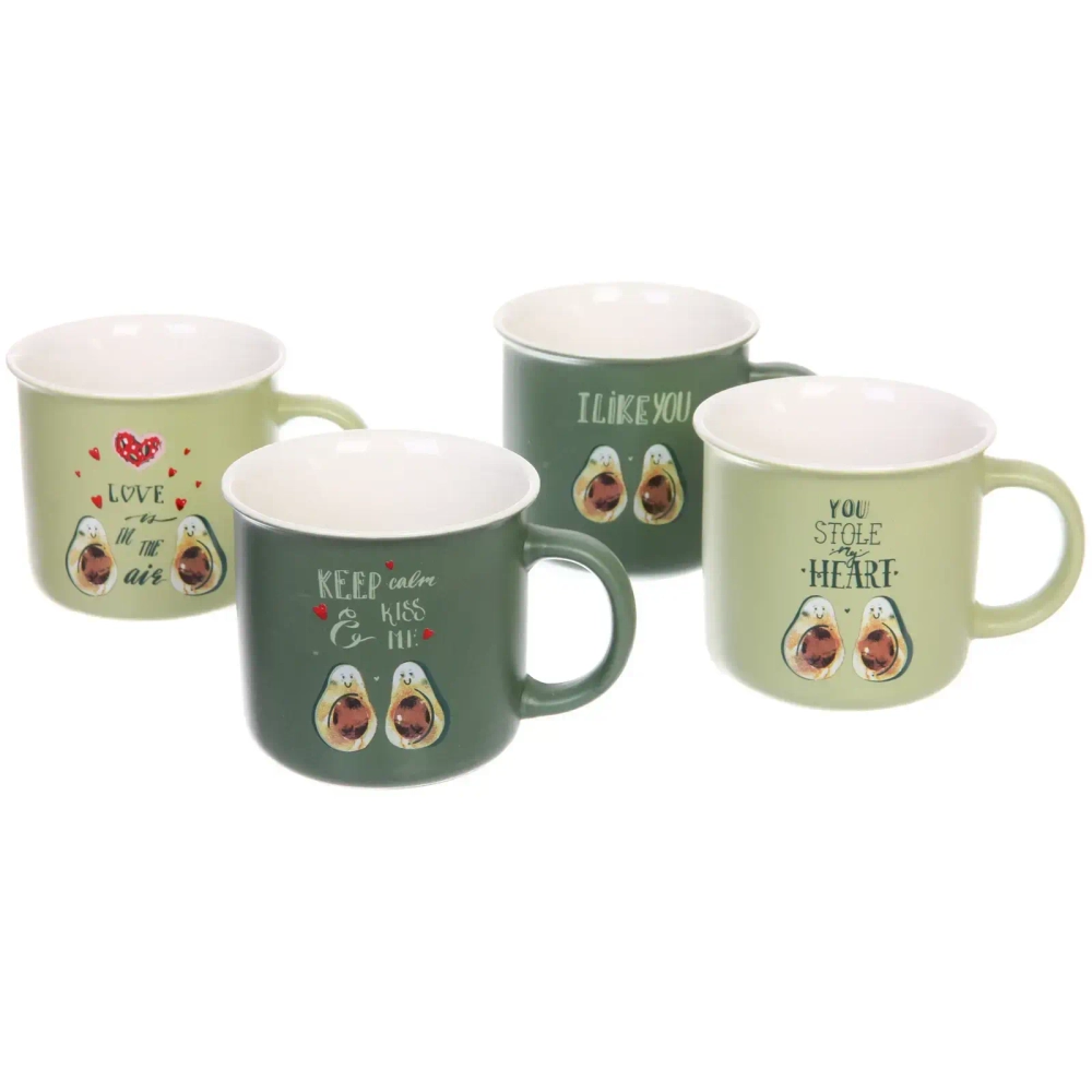 Кружка керамическая 390мл «Авокадо» в подарочной коробке